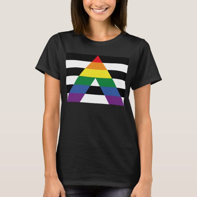 T-SHIRT ALLIÉ DROIT %PIPE% LGBTQ+ (Devant)