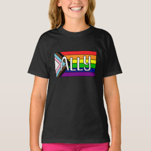 T-shirt Allié LGBTQIA+   Drapeau arc-en-ciel