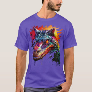 T-shirt Alligator arc-en-ciel