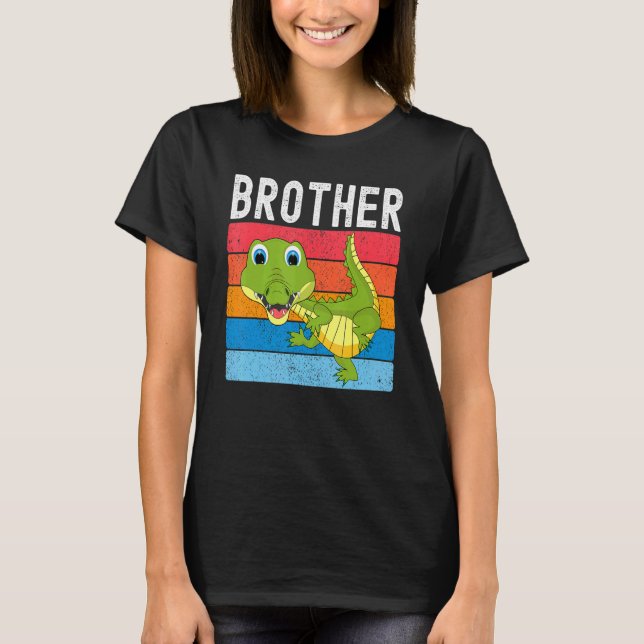 T-shirt Alligator Brother Gator Crocodile Family (Devant)