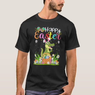 T-shirt Alligator Bunny Oeuf Chasse Alligator Joyeux hâte