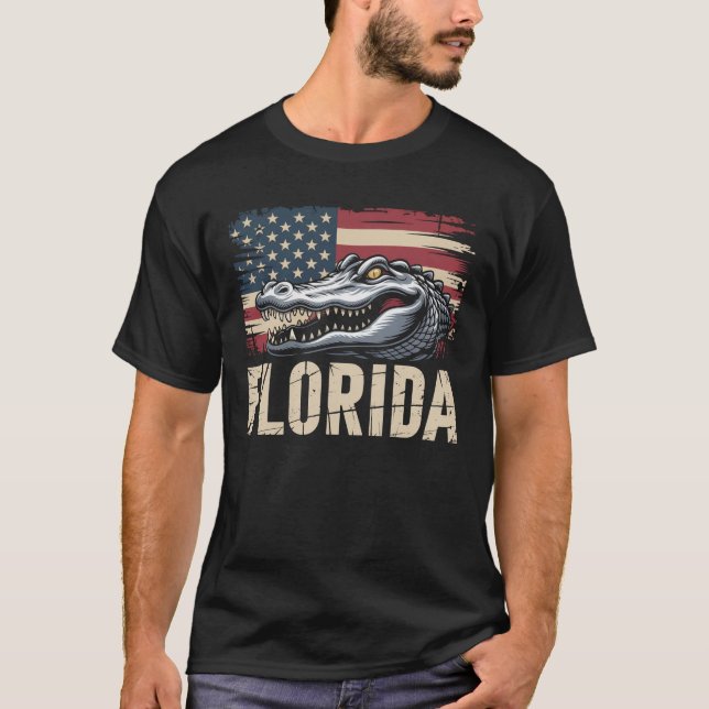 T-shirt Alligator de Floride (Devant)