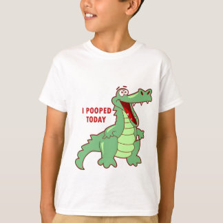 T-shirt Alligator drôle Pooped aujourd'hui