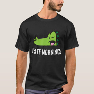 T-shirt Alligator Fatigué Alligator Je Déteste Matin