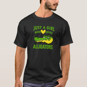 T-shirt Alligator fille Crocodile Adulte mignon reptile dr