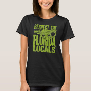 T-shirt Alligator Respectez Le Crocodile Des Locaux De Flo