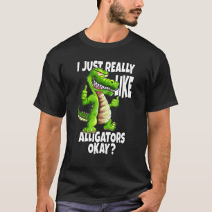 T-shirt Alligators Crocodiles J'Aime Vraiment Les Alligato