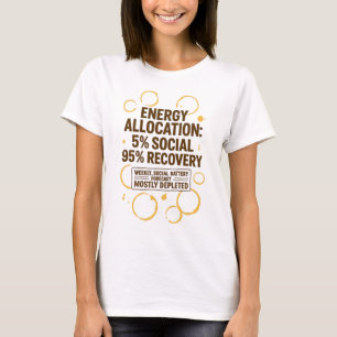 T-shirt Allocation d'énergie : 5% Social, 95% Reprise