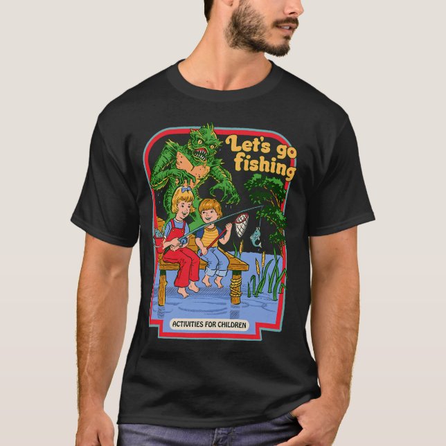 T-shirt Allons à la pêche (Devant)