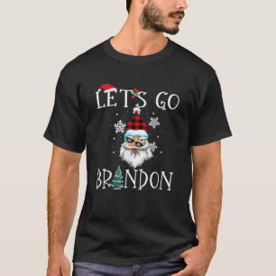 T-shirt Allons Branden 2024 Brandon Funny Santa Hat Chris