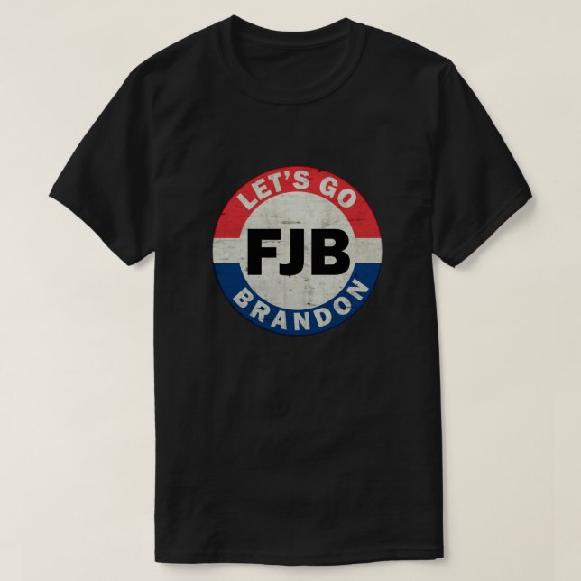 T-shirt Allons Brandon FJB, drapeau américain (Design devant)
