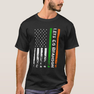 T-shirt Allons Brandon Irlandais Drapeau Américain Irlande