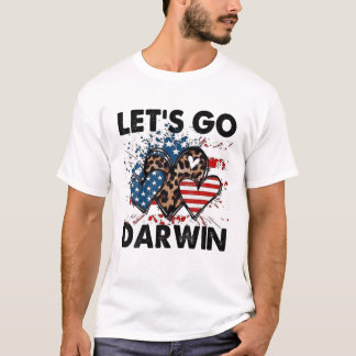 T-shirt Allons Darwin Hommes Femmes Coeur enfant