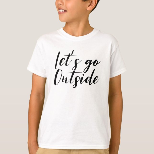T-shirt Allons dehors (Devant)