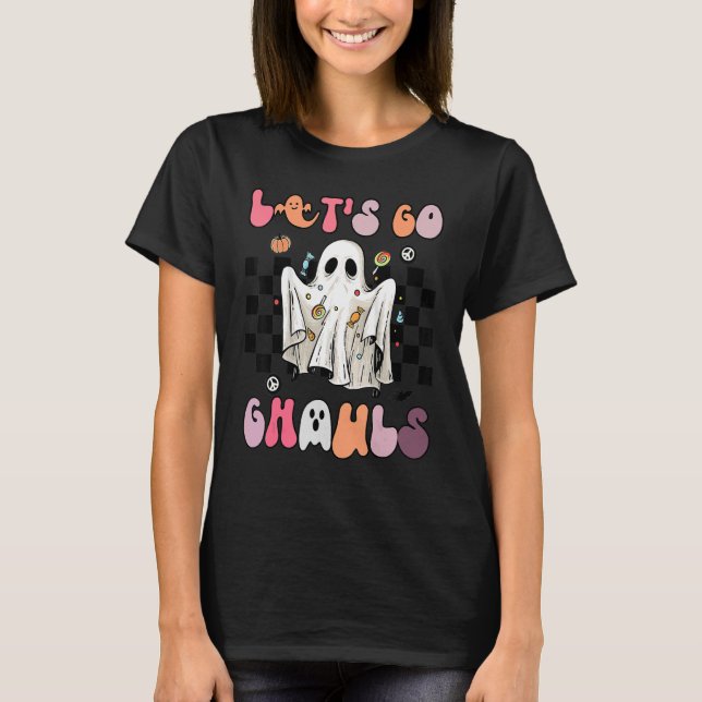 T-shirt Allons Gouls Halloween Ghost Hippie Costume Ret (Devant)