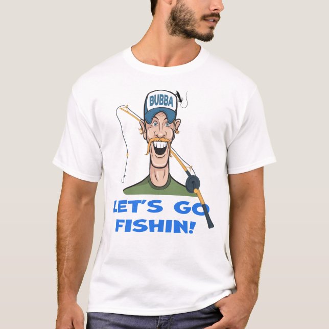 T-shirt Allons pêcher (Devant)