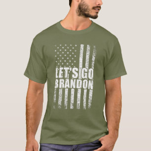 T-shirt Allons voir Brandon conservateur anti-libéral dra