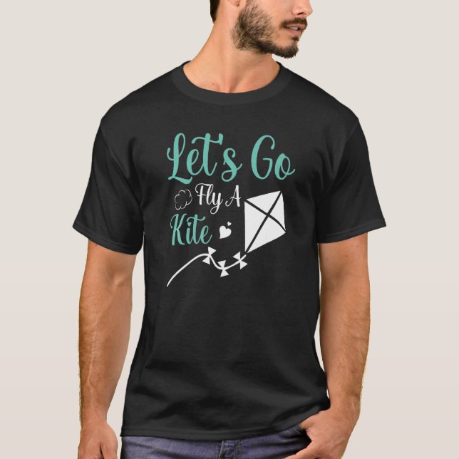 T-shirt Allons voler un Ciel-Cerf-volant (Devant)
