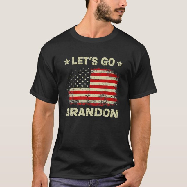 T-shirt Allons-y Brandon conservateur anti-libéral (Devant)