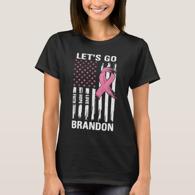T-shirt Allons-y Brandon Mois de sensibilisation au cancer (Devant)