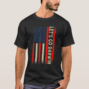 T-shirt Allons-y Darwin Sarcastic dit USA Flag Allons-y