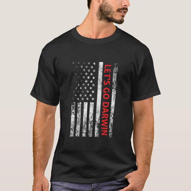 T-shirt Allons-y Darwin Tee Drôle Sarcastique branché Allo (Devant)