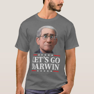 T-shirt Allons-y Darwin USA Drapeau Vintage Fauci Ouchie S