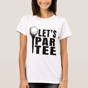 T-shirt Allons-y et conduisons le Golf Cart Retro Funn