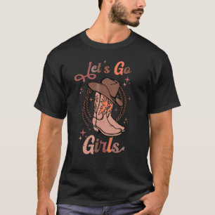 T-shirt Allons-y Fille Demoiselle d'Honneur Country Cowgir