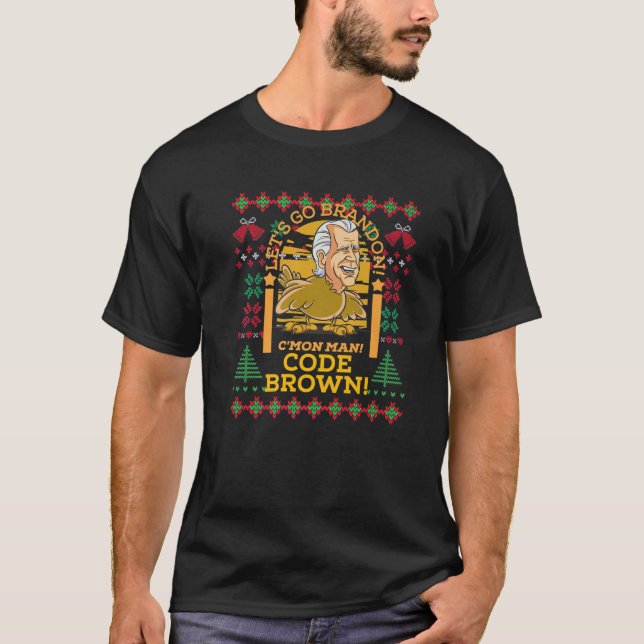 T-shirt Allons-y Vilain Sweater Funny Poopy Joe Po (Devant)