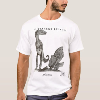 T-shirt Allosaurus Gregory Paul de chemise de dinosaure