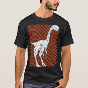 T-shirt Allosaurus polygonal amant Dinosaure art