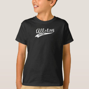 T-shirt Allston Boston Massachusetts Design en état de dét