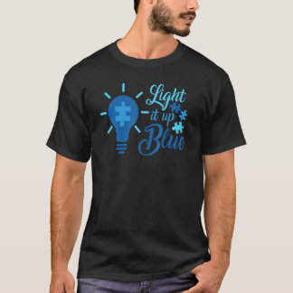 T-shirt Allumez-le en bleu - Ampoule Autisme Unique 2 Avri