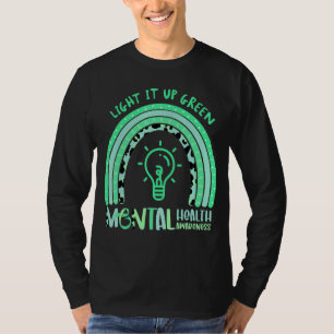 T-shirt Allumez-le sur la sensibilisation à la santé menta