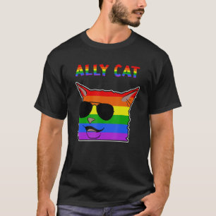 T-shirt Ally Cat Memes Smudge Le Chat Lgbtq