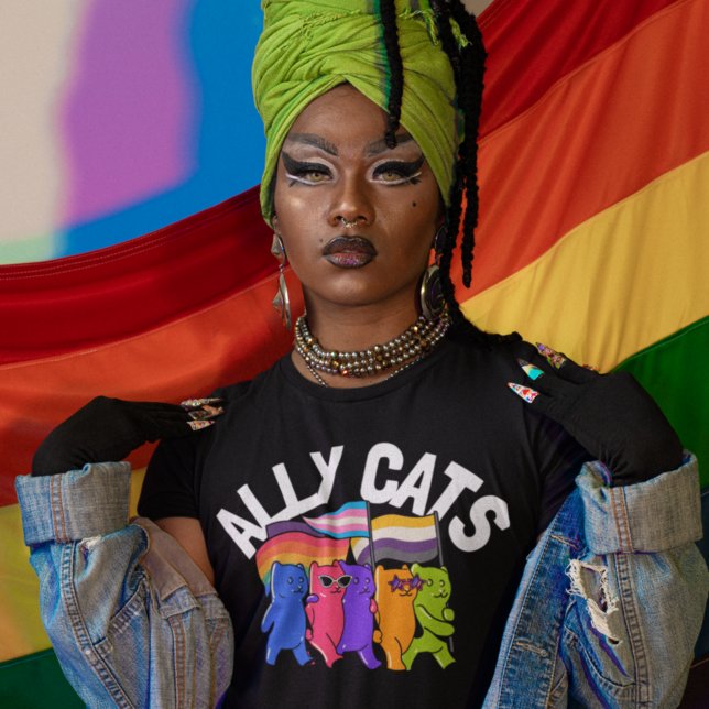 T-shirt Ally Cats Soutien à l'égalité LGBT (Créateur téléchargé)