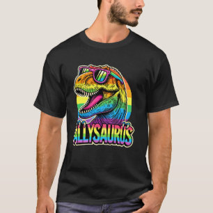 T-shirt Allysaurus LGBT Dinosaur Gay pride Drapeau Ally Ra