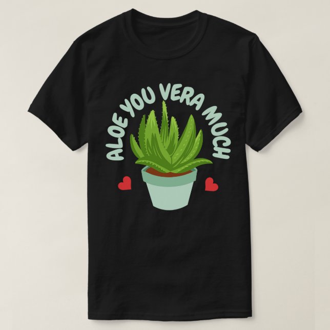 T-shirt Aloe Vera Plante Succulent 2 (Design devant)