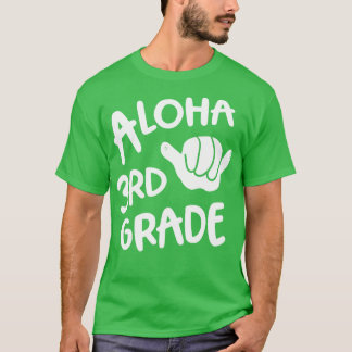 T-shirt Aloha 3e année Retour à l'école Hawaii Shaka
