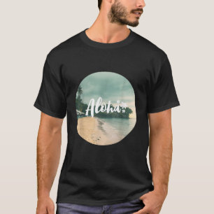 T-shirt Aloha Beach Rétro Hawaiian Tiki Hula Tropical Isla