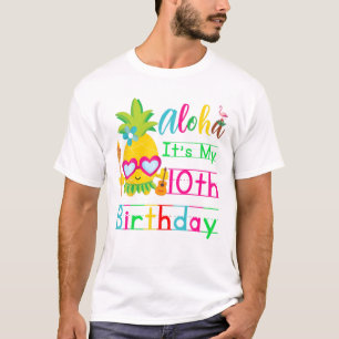 T-shirt Aloha C'est mon 10ème anniversaire Hawaii Deuxiè