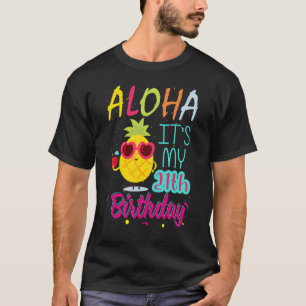 T-shirt Aloha C'est mon 21e anniversaire Hawaiien 21 ans T