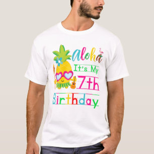 T-shirt Aloha C'est mon 7ème anniversaire Hawaii Deuxièm