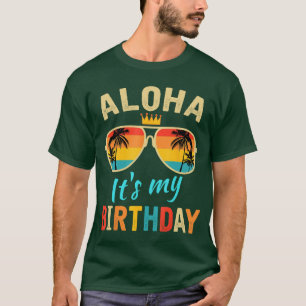 T-shirt Aloha C'Est Mon Anniversaire Tropical Luau Costume