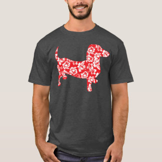T-shirt Aloha-Doxie-Rouge
