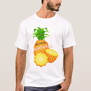 T-shirt Aloha Été Ananas_ Îles Hawaiiennes