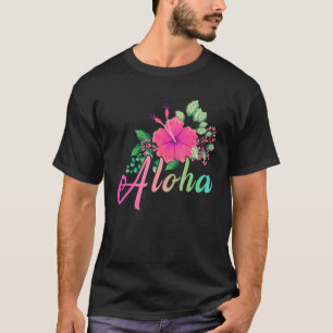 T-shirt Aloha Flower Hawaii Hawaii Hawaii Ile d'Hawaii Sur