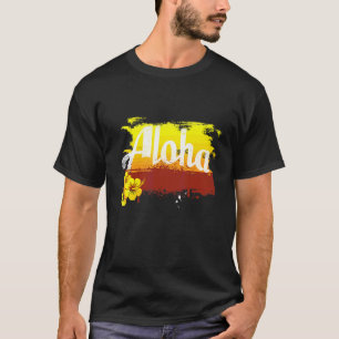 T-shirt Aloha Hawaïen Tiki Rétro Vintage Maui Ohana
