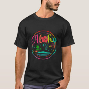 T-shirt Aloha Hawaii Beach Coucher de soleil Été Vacances 